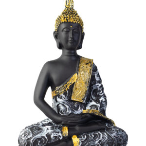 premium resin gautam buddha showpiece – 23 cm handcrafted idol for home décor, meditation & gift