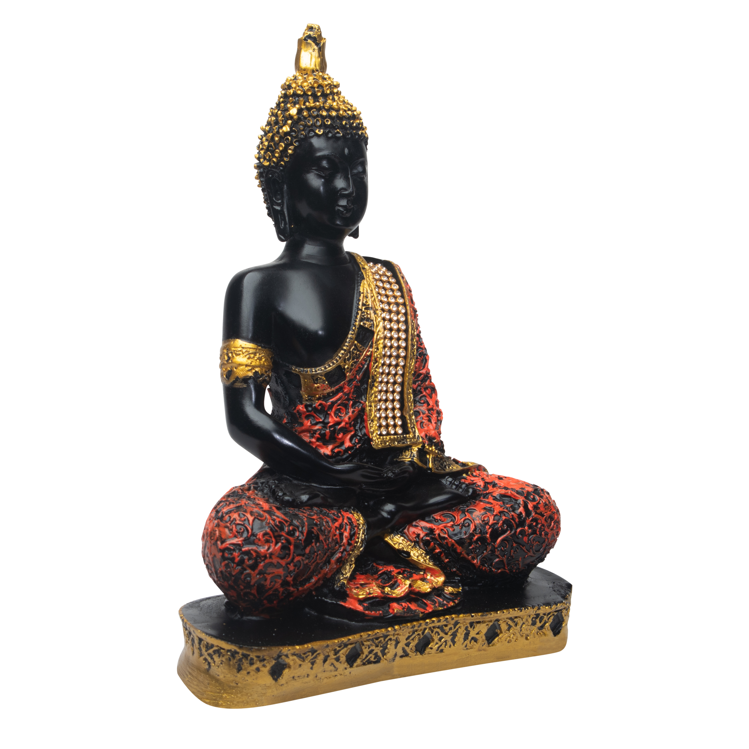 start fount golden gautam buddha statue for home décor | polyresin meditating buddha showpiece for living room, office & home entrance | buddha statue for home vastu & house warming gifts (23 cm) start fount golden gautam buddha statue for home décor | polyresin meditating buddha showpiece for living room, office & home entrance | buddha statue for home vastu & house warming gifts (23 cm)